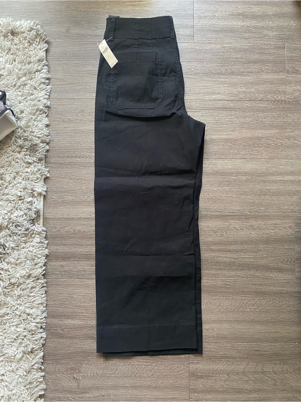 Maeve Black Wide-Leg Pants